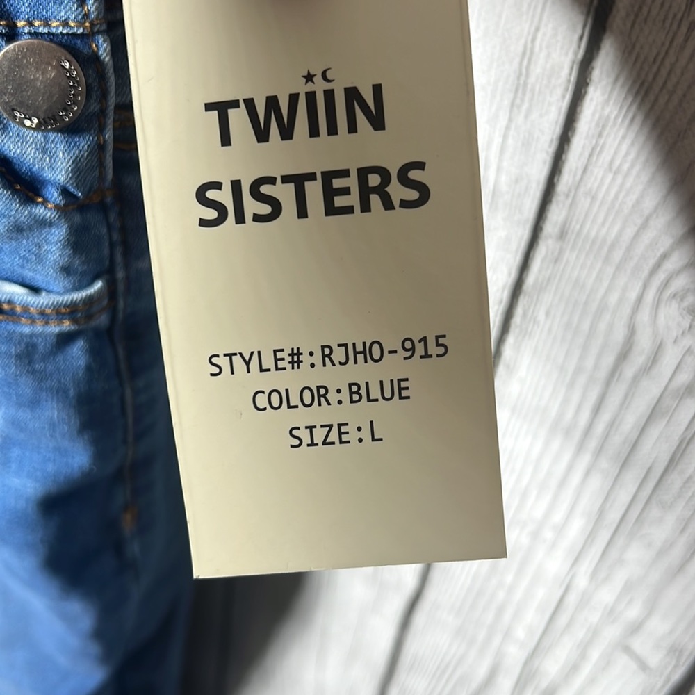 Twiin sisters denim overalls size Large - Picture 9 of 14